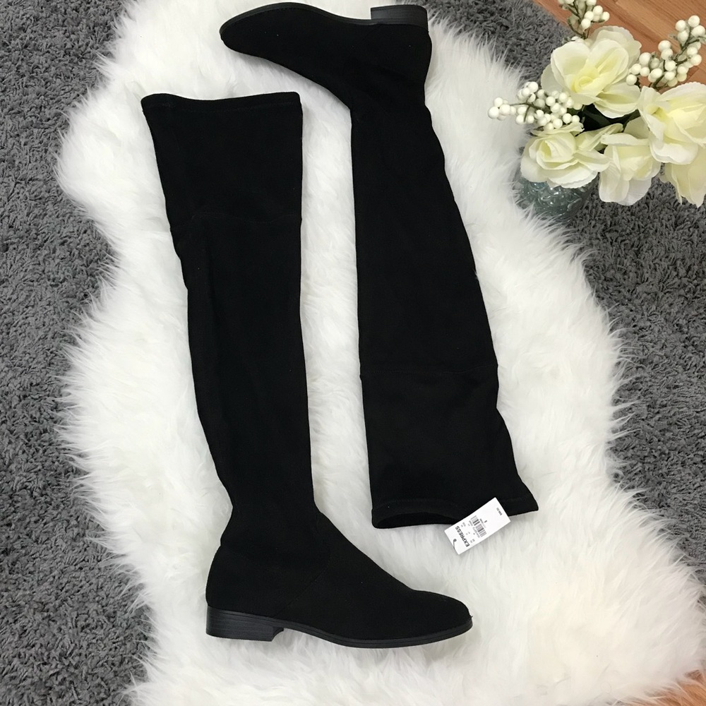 Express Black Over The Knee Boots